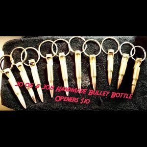 Handmade bullet bottle opener keychains